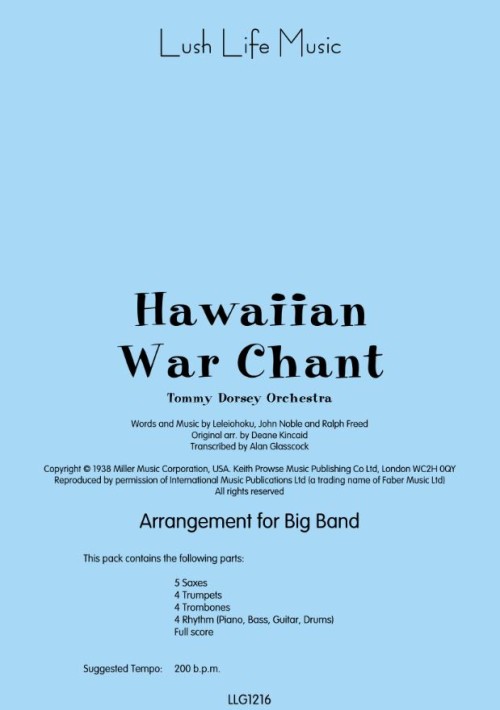 HAWAIIAN WAR CHANT (Dorsey)